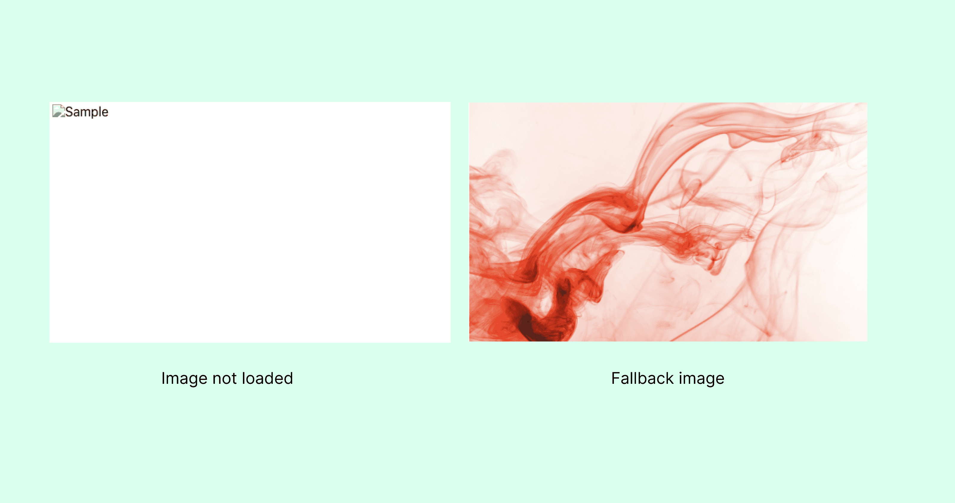 Use a fallback image when the image is failed to load